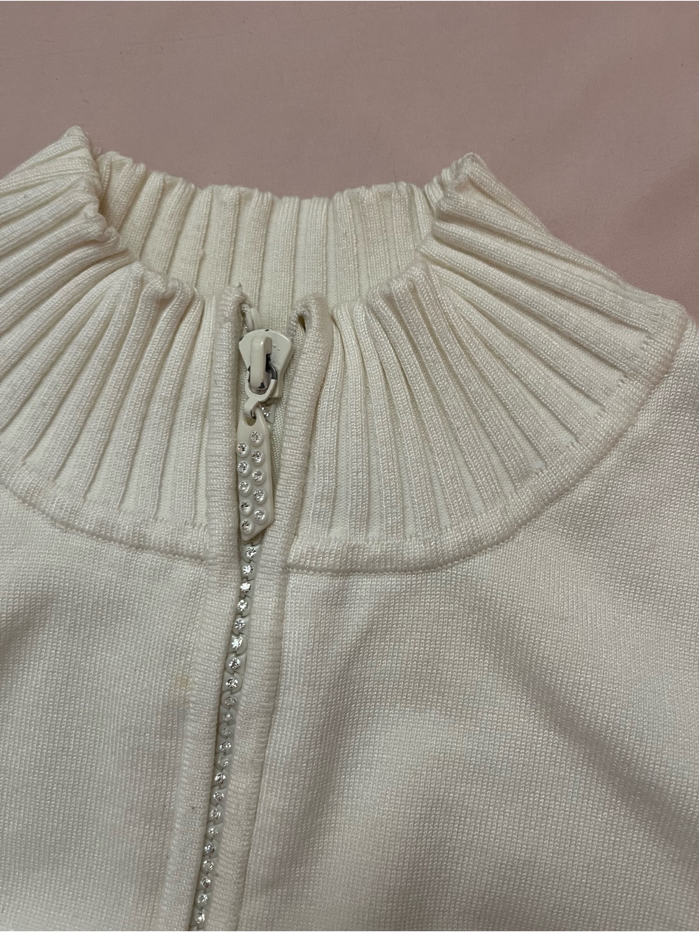 Vintage Tight Waisted Zip-Up with Rhinestones - Picture 3 of 4